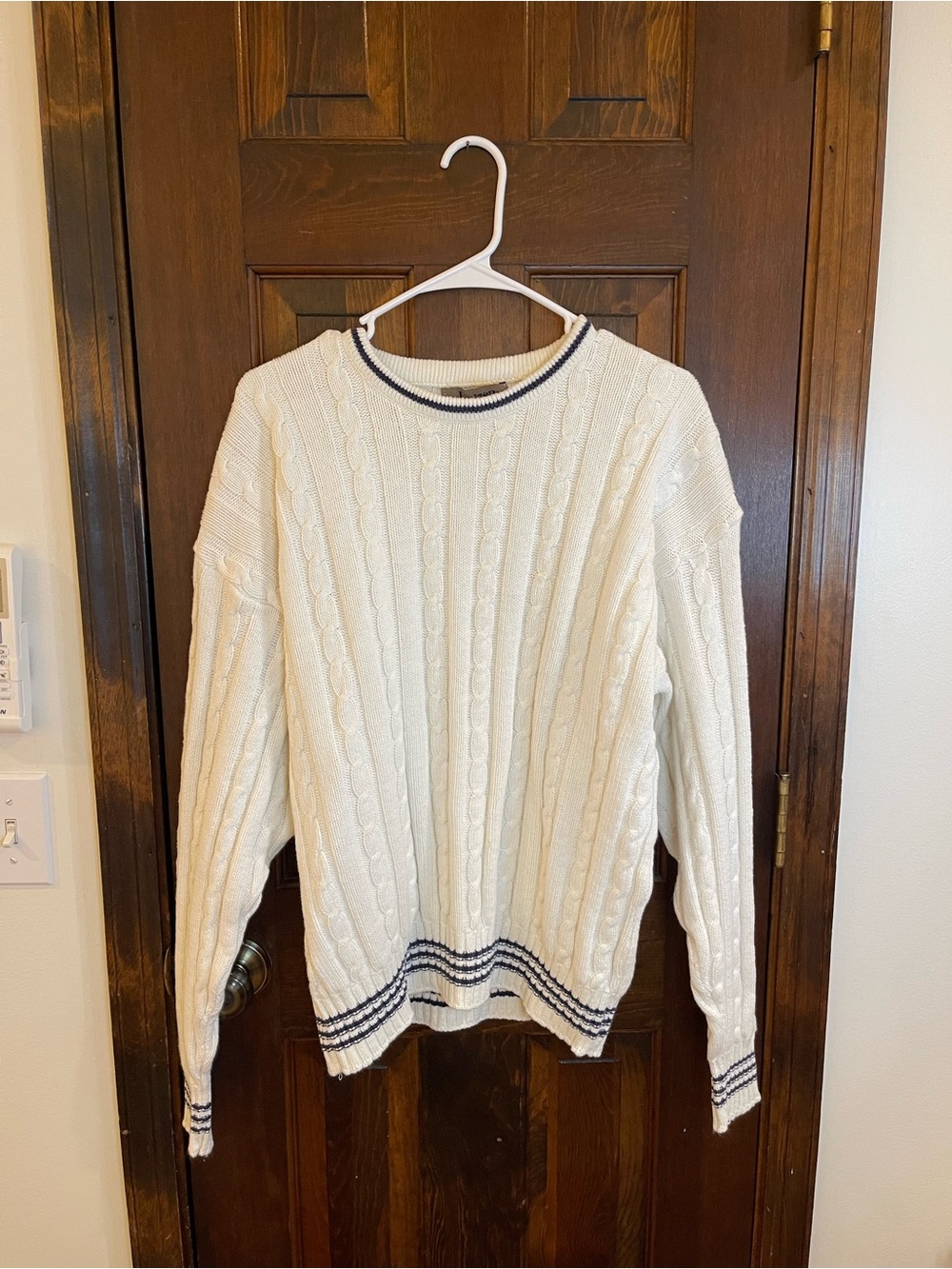 Vintage Jantzen Cable Knit Sweater Sz Large Made in USA